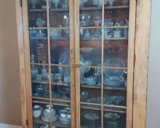 Antique Glass Front Display Cabinet