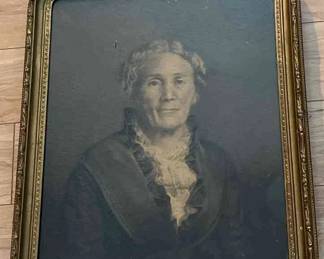 Antique Portrait In Black White 