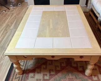 Coffee Table With Tile Top