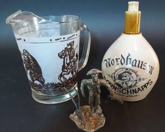 Davy Crockett, Nordhauser Kornschnapps and Lincoln Mint Collectible 