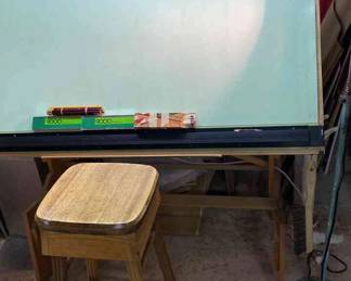 Hamilton Drafting Table Plus Stool