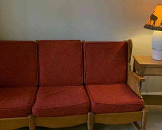 Handcrafted Sofa, Side Table And Lamp