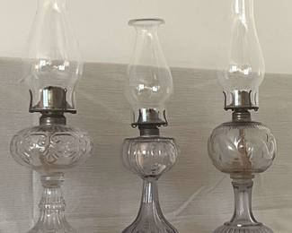Hurricane Lamp Trio