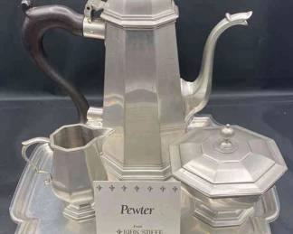 Kirk Stieff Pewter Tea Set