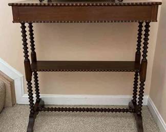 Late 19thC Side Table With Seth Thomas Clock