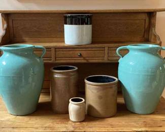 Primitive Pottery And Crocks