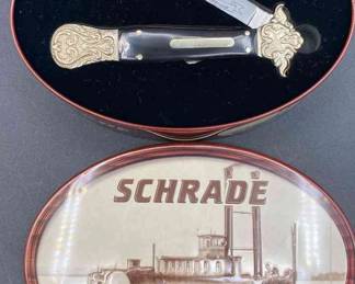 Schrade Village Knife In Tin