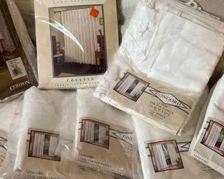 Seven Pairs Of NewInBag Cotton Curtains  More