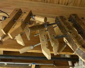 Six Wood Clamps