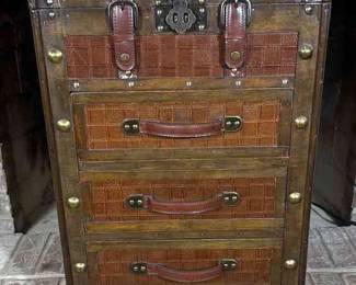 Storage Trunk With Lined Drawers