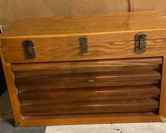Thomas Museum Series Wood Tool Box And Contents