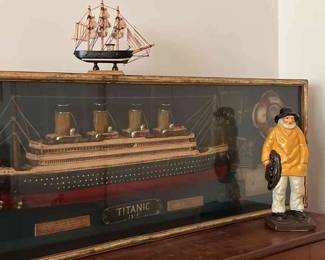 Unique Shadowbox Of Titanic