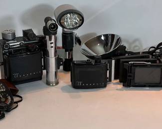 Vintage Graflex Camera And Accessories 