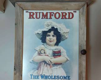 Vintage Rumford Baking Powder Cabinet