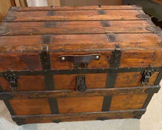 Wood And Metal Trunk