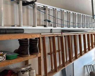 Wooden And Metal Ladders