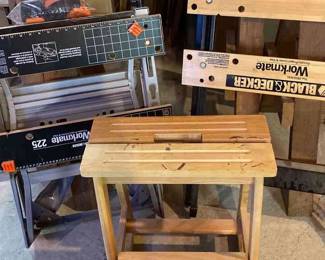 Workmates, Saw Horses, And Step Ladder