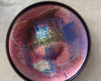 Beautiful Engo of Norway enamelware dish