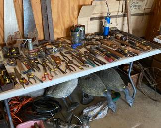 Lots of hand tools.