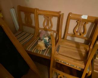 Chairs all in nice condition. There are 4.