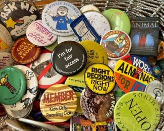 Novelty/Political Button/Pin Collection