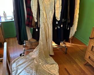 Vintage 1940's Liquid-Satin Wedding Gown
