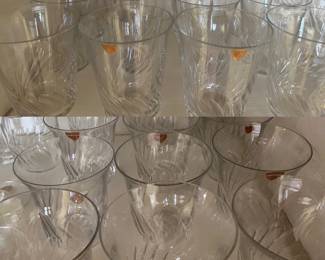 Orrefors ORR4 Pattern Highballs and Old-Fashioneds