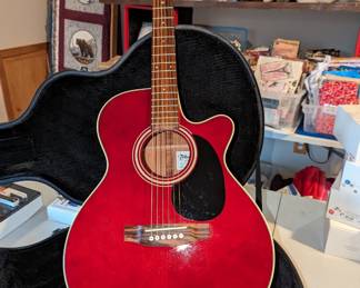 Takamine G SERIES Acoustic Electric Guitar 
With case.