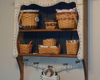 WALL SHELF LONGABERGER BASKETS LARGE VARIETY