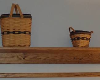 WALL SHELF LONGABERGER BASKETS LARGE VARIETY