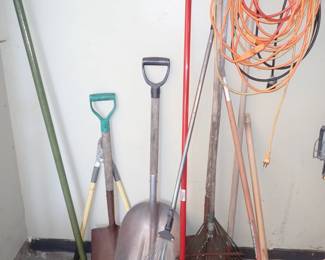SHOVELS - RAKES - BROOMS