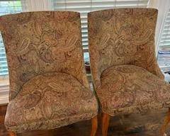 upholstered side chairs