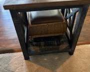 rustic side table