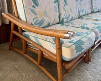 Vintage FICKS REED Bamboo Modular Sectional Sofa