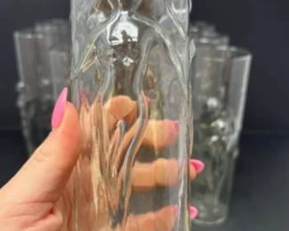 1960s Vintage Libbey "La Femme" Highball Glasses, Set of 12 - Original Box