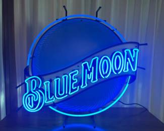 Blue Moon Beer Neon Light