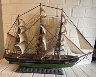 Vintage Cutty Sark (1869) Model Wooden Ship - 24"L