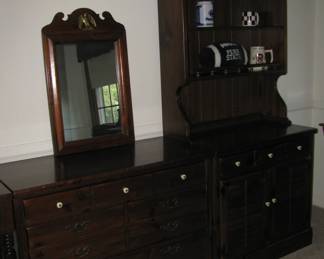 Ethan Allen 3 drawer chest and bookcase