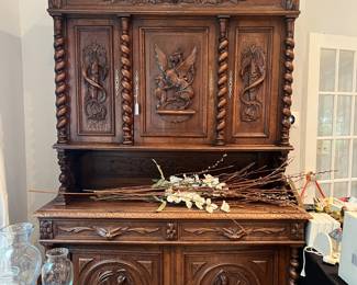 Vintage Antique  German Cabinet 