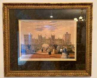 Beautiful set of 4 French Art Prints.. Newly Framed 
