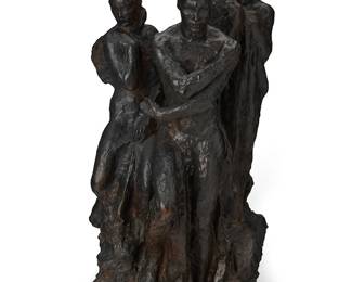 1075
Georg Kolbe
1877-1947
Model For Beethoven Monument
Bronze
Signed and stamped for the foundry to the base verso: GK I / H. Noack / Berlin
33.25" H x 13" W x 14" D
Estimate: $30,000 - $50,000