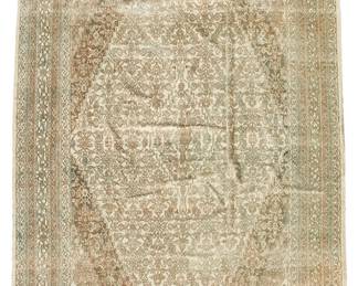 1396
20th century
A Bibikabad Area Rug
The wool-on-cotton foundation rug with all-over geometric motifs in neutral hues on a beige ground
14' 2" L x 10' 8" W
Estimate: $2,000 - $3,000