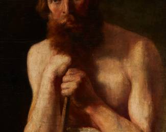 1409
Louis Schultze
1820-1900
Portrait Of A Man, 1846
Oil on canvas laid to canvas
Signed and dated lower left: Louis Schultze
27.25" H x 20.125" W
Estimate: $1,500 - $2,000