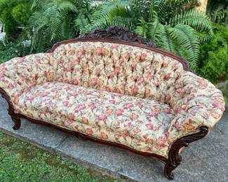 Antique sofa from the Stickley Mansion in Madisonville 