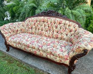 Antique sofa from Stickley Mansion in Madisonville 