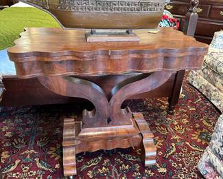 Antique empire game table 
