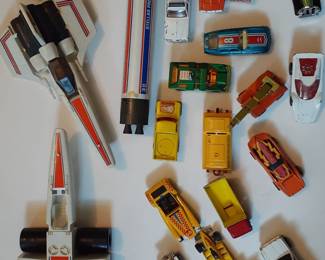 Just a few of the Matchbox and Hot Wheels - There are about 100!  Mattel Battlestar Galactica Spaceships