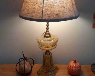 Vintage Cut Glass Lamp