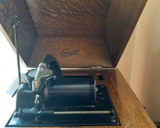 Antique Edison Cylinder Phonograph 