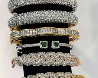 Sterling Silver CZ Bracelets